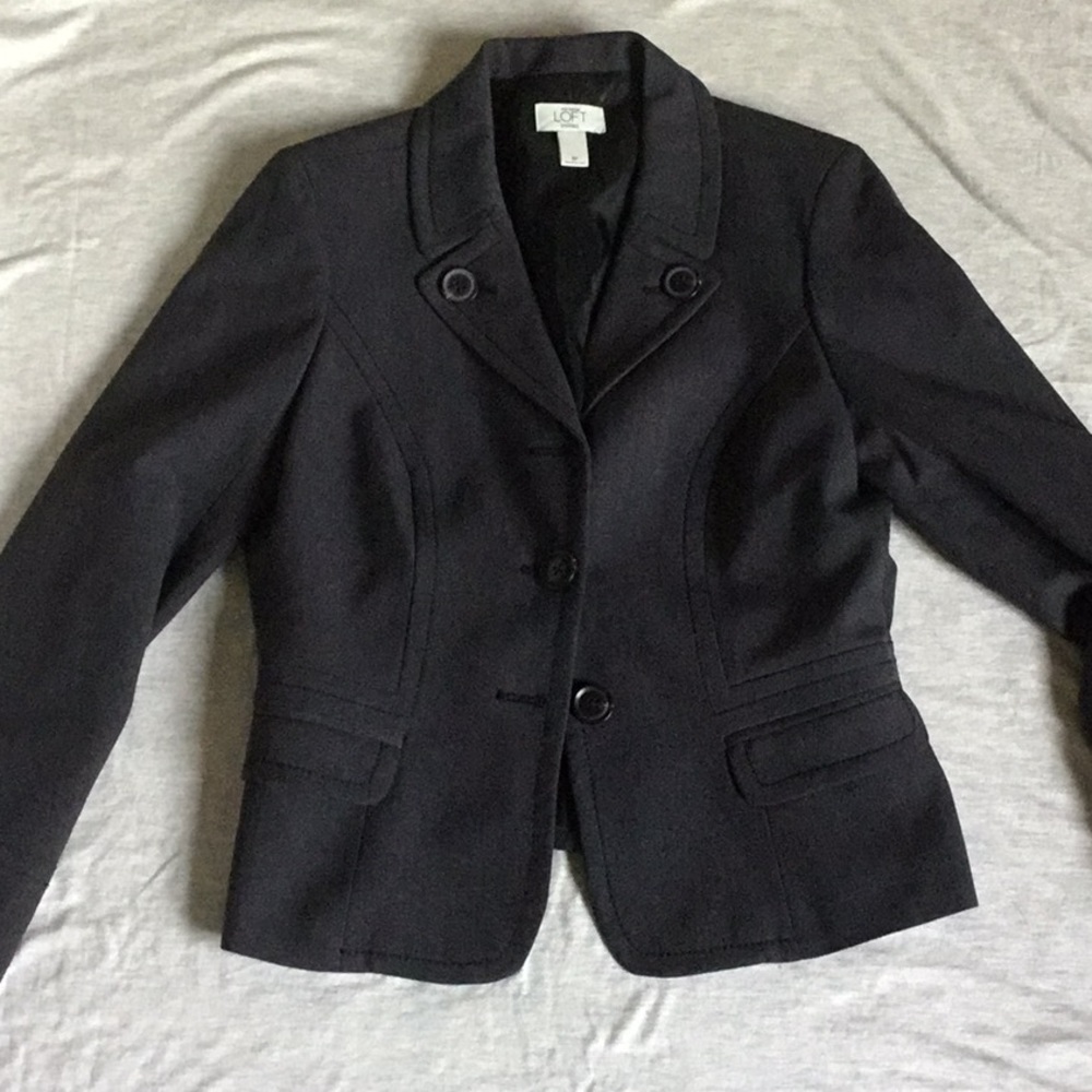 Dark grey Ann Taylor LOFT blazer